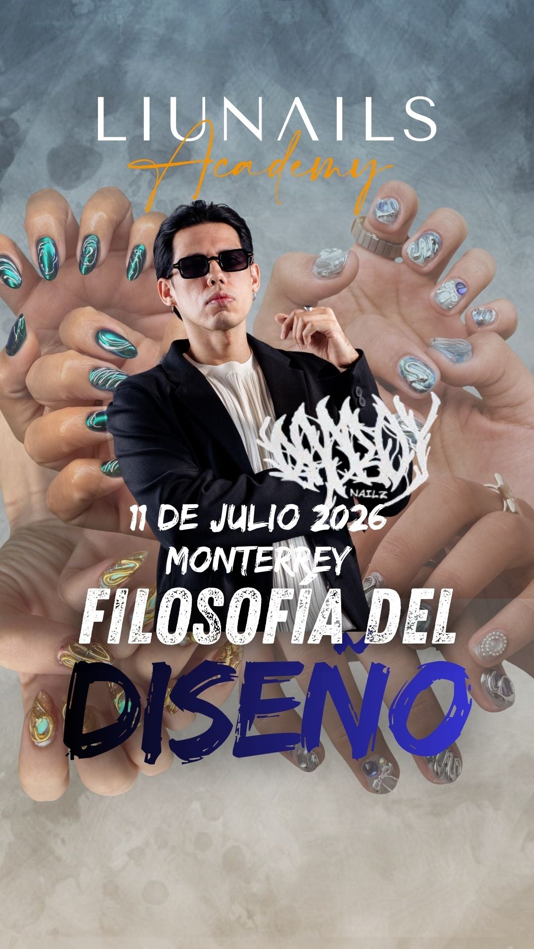 Curso Presencial Filosofía del Diseño con Luis Espinosa 11 JUL 2026, LIUNAILS ACADEMY