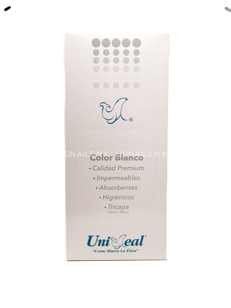 Campos para manicura blanco 125 piezas UNISEAL Desechables