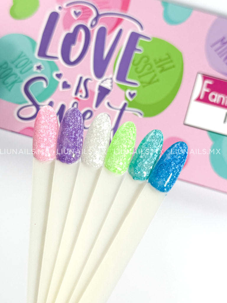 Colección - 6 Colores ’Love is Sweet” FANTASY NAILS Colores