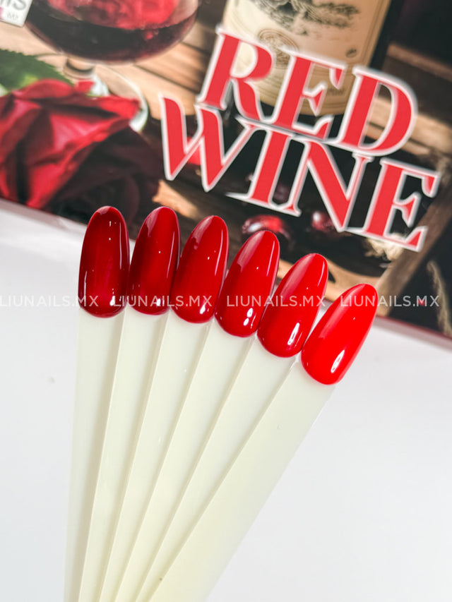 Colección - 6 Colores ’Red Wine” FANTASY NAILS Colores