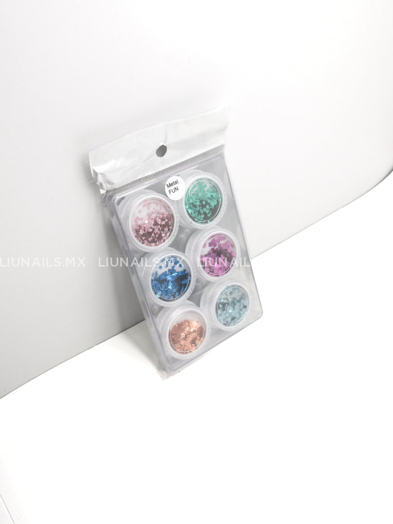 Colección Mix Deco Metal Fun SIP NAILS - Decoraciones