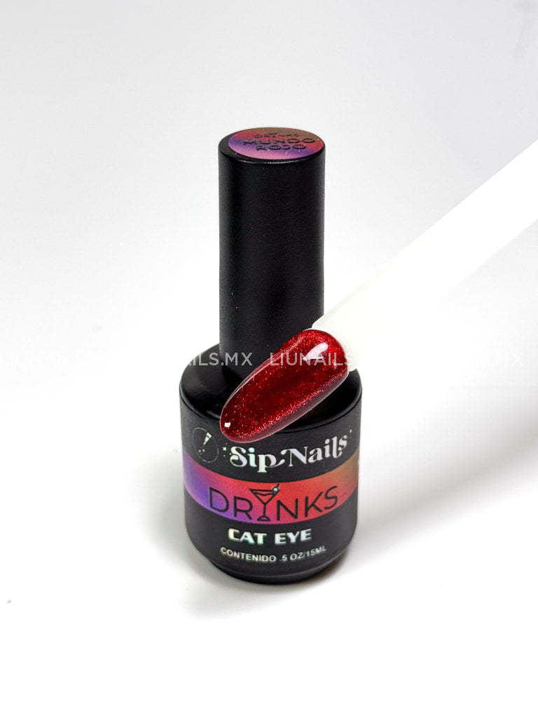 Color Cat Eye Drinks Mundo Rojo SIPNAILS Colores