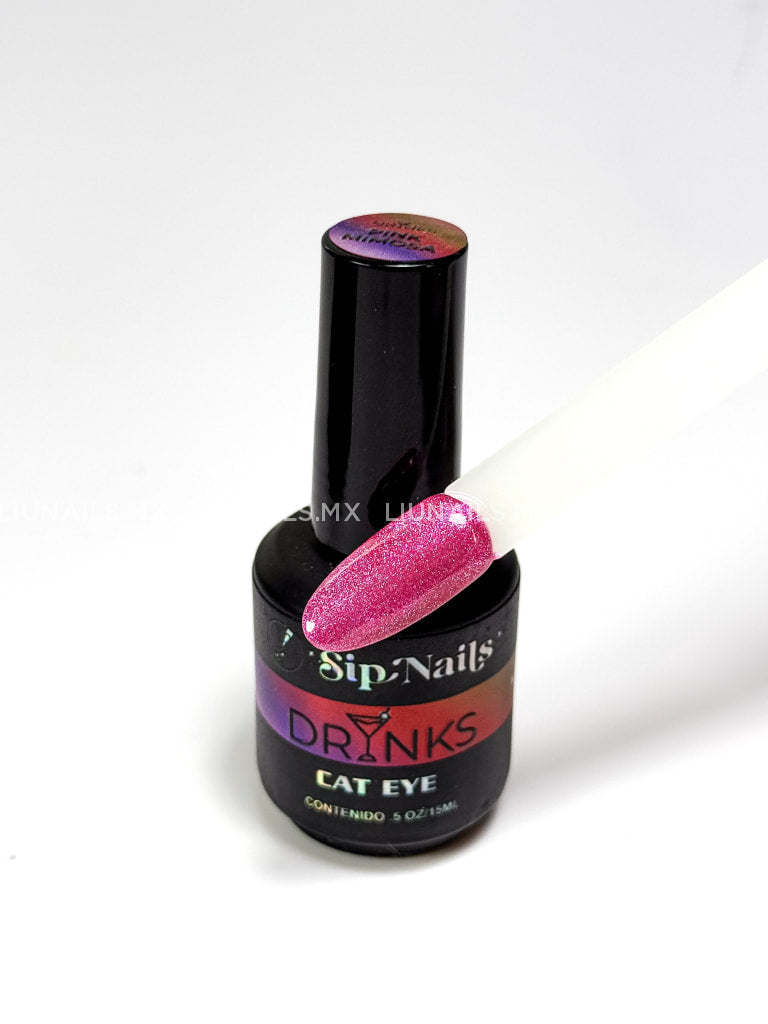 Color Cat Eye Drinks Pink Mimosa SIPNAILS Colores