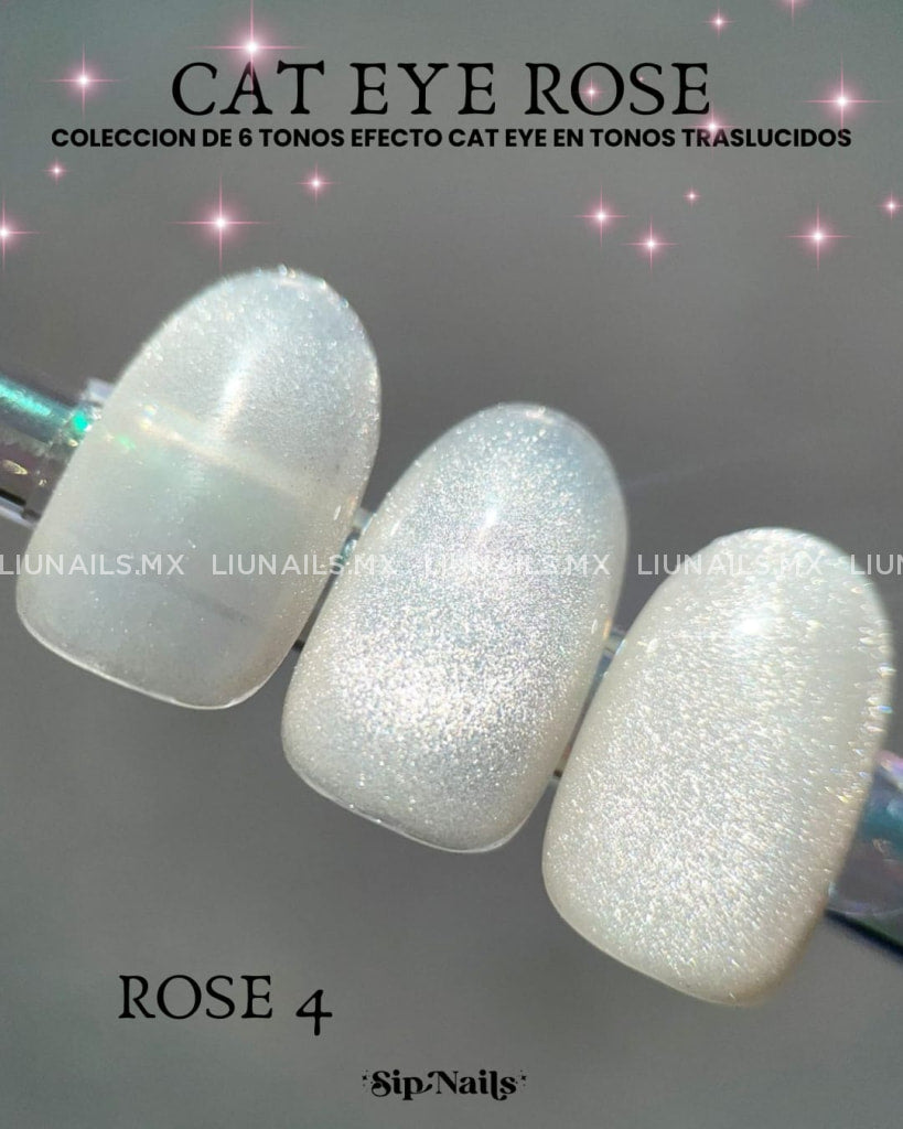Color Cat Eye Rose 4 Sipnails Colores