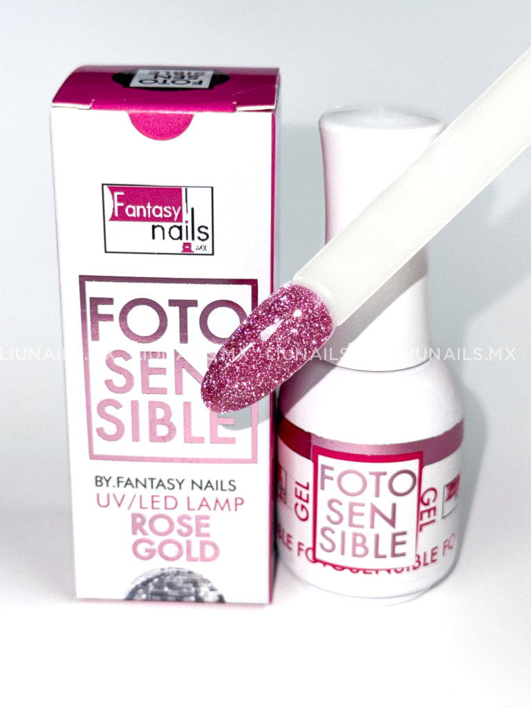 Color Fotosensible 3 Rose Gold FANTASY NAILS Colores