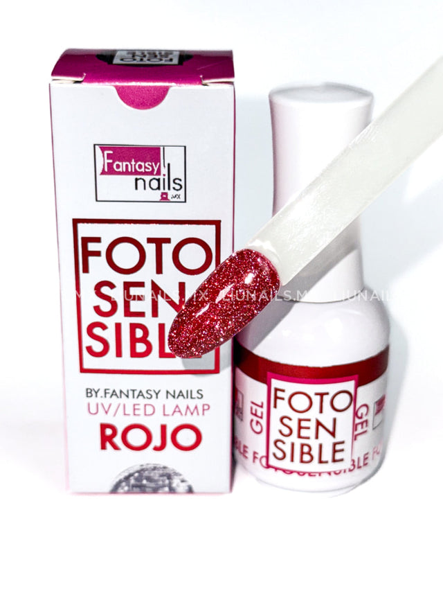 Color Fotosensible 4 Rojo FANTASY NAILS Colores