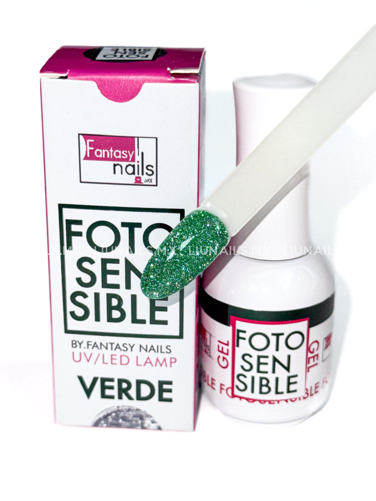 Color Fotosensible 6 Verde FANTASY NAILS Colores