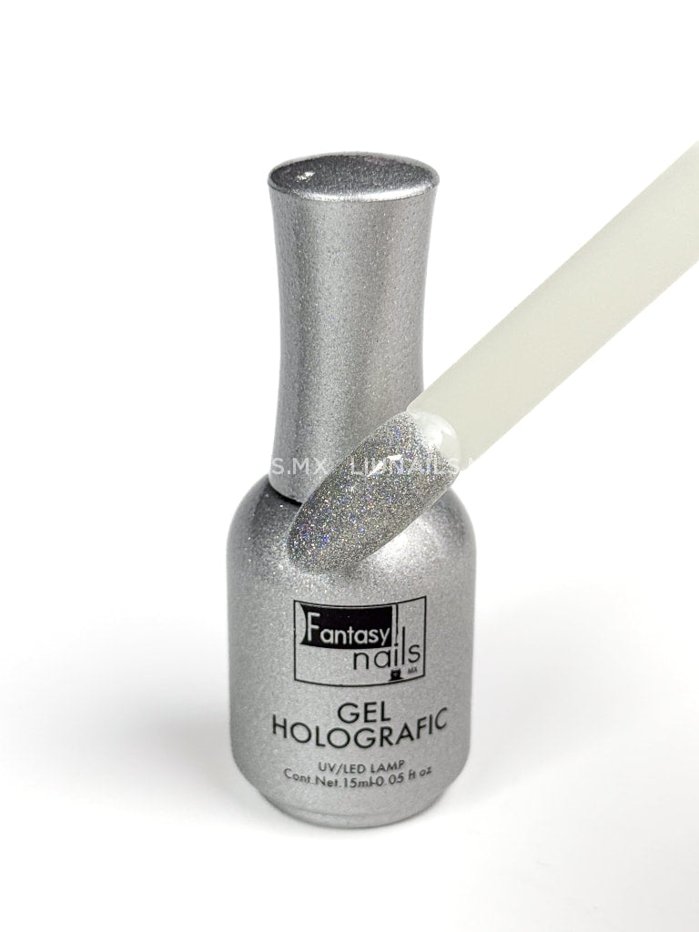 Color Holográfica 01 Plata FANTASY NAILS Colores
