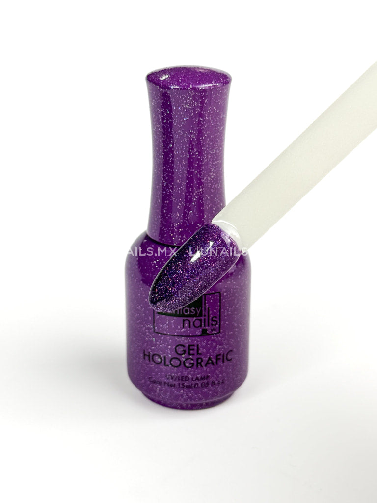 Color Holográfica 07 Morado FANTASY NAILS Colores