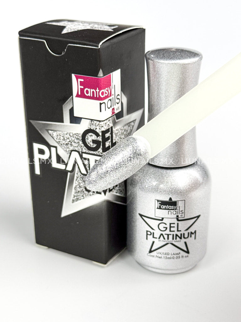 Color Platinum Silver FANTASY NAILS Colores