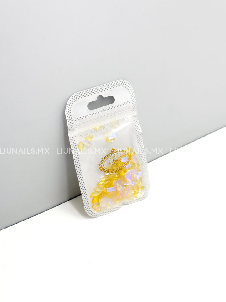 Cristales Amarillo 100 pc Lovely Decoraciones