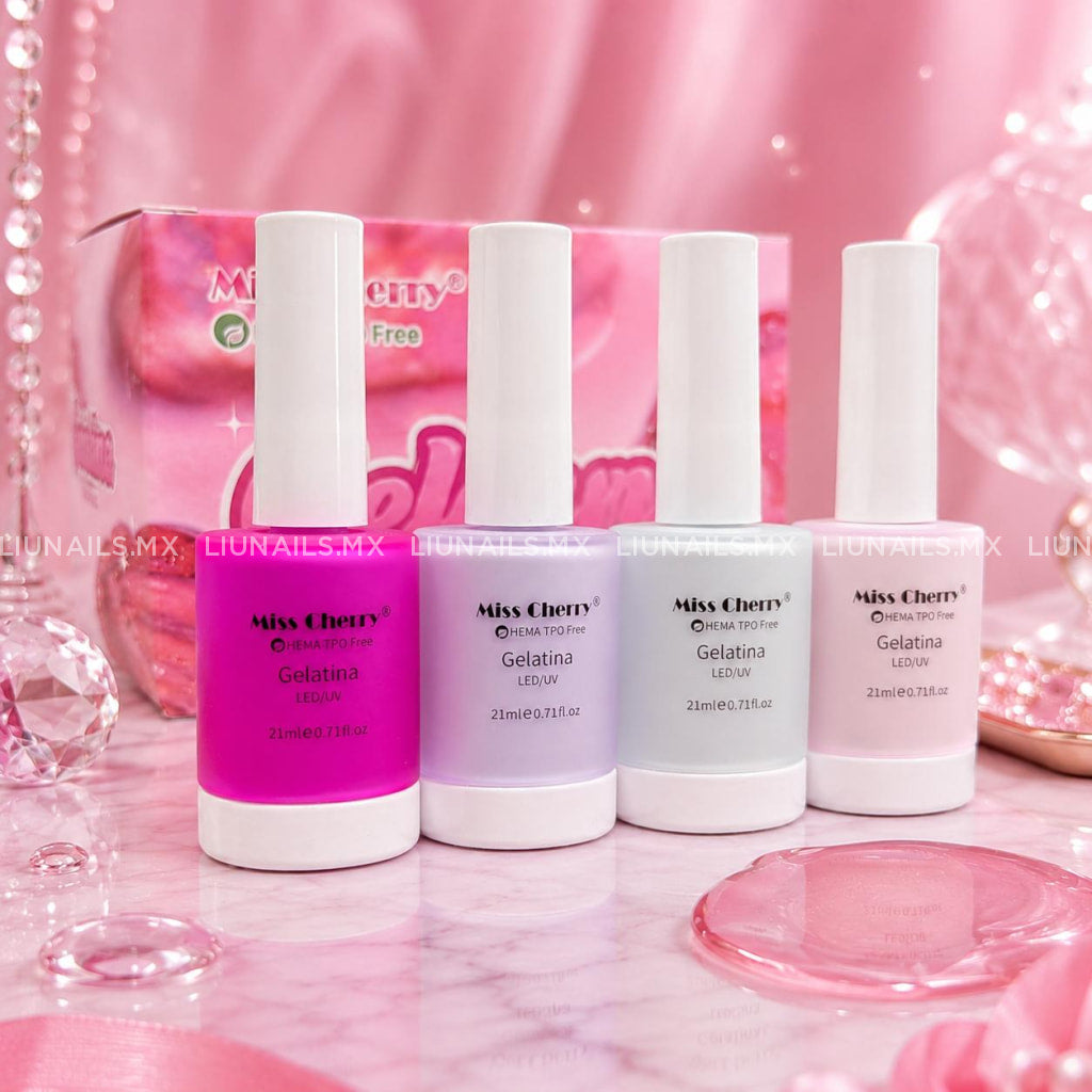 Gama - 12 Colores Gelatina 21 ml MISS CHERRY - Colores