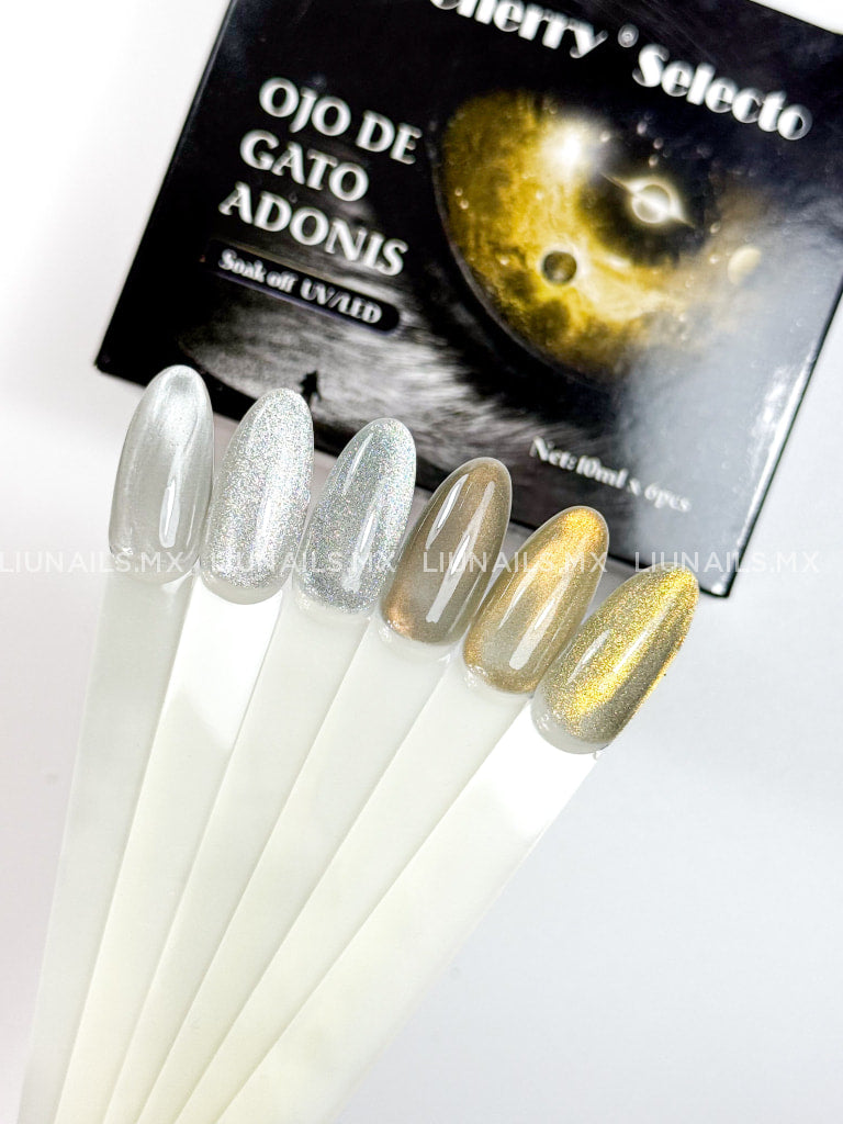 Gama 6 Colores Ojo de Gato Adonis Miss Cherry Colores