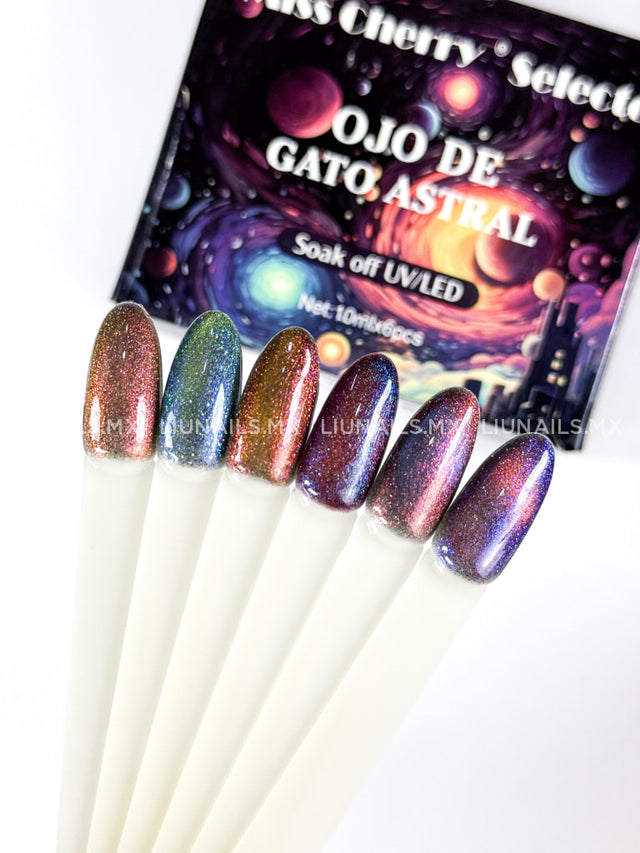 Gama - 6 Colores Ojo de Gato Astral Miss Cherry Colores