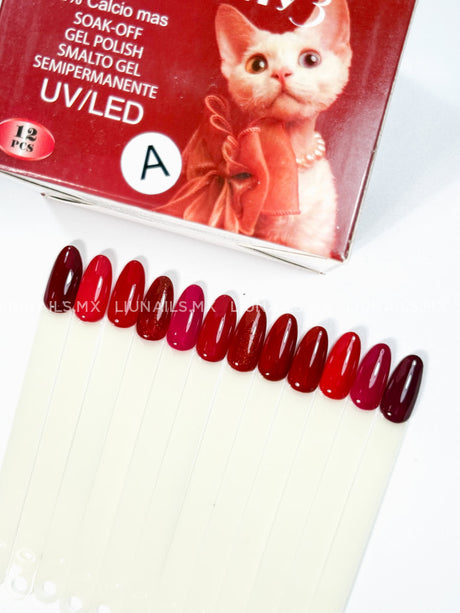 Gama 12 Colores Miss Cherry Colores