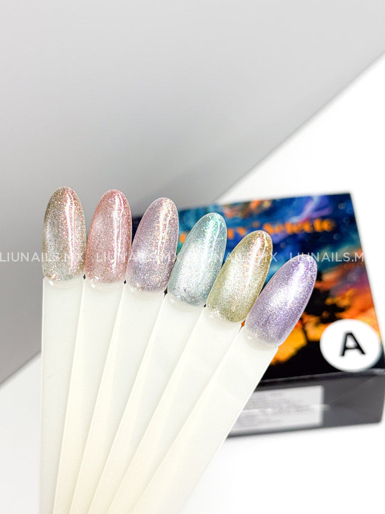 Gama A - 6 Colores Ojo de Gato Aurora Miss Cherry Colores