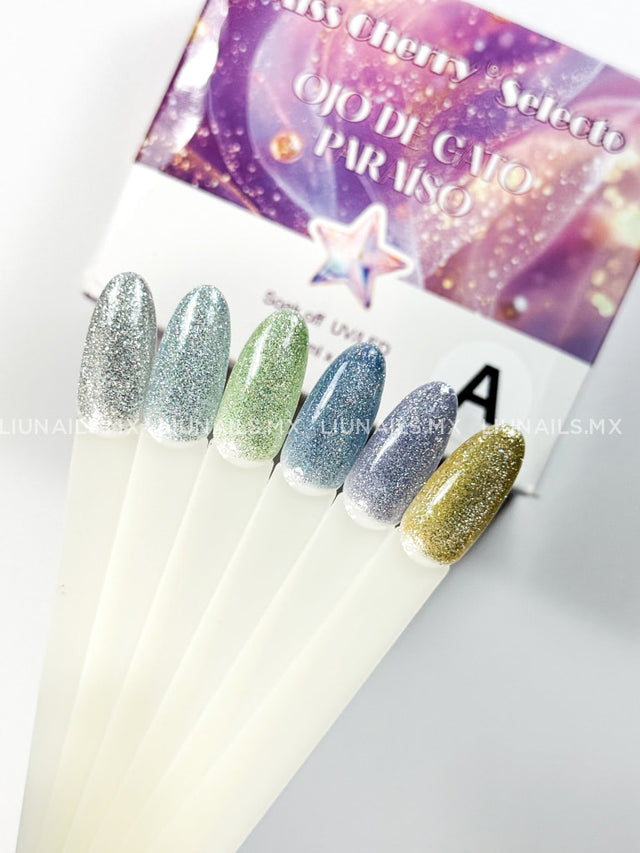 Gama A 6 Colores Ojo de Gato Paraíso Miss Cherry Colores