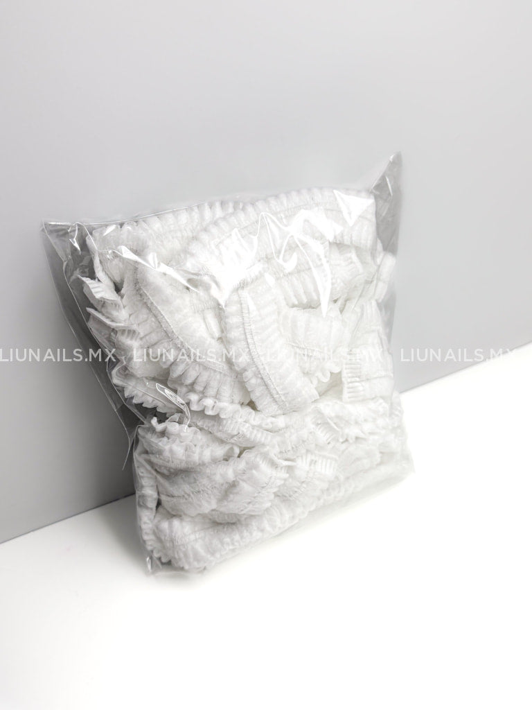 Paquete de 25 Gorros Blancos UNISEAL Desechables