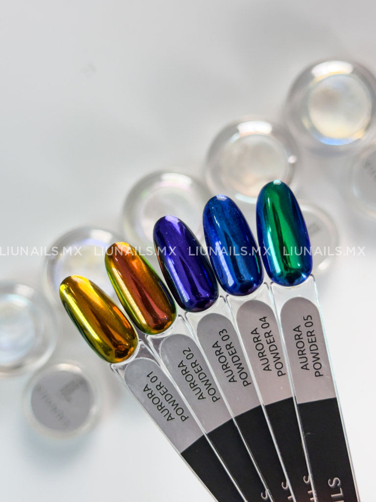 Pigmento Aurora 01 LIUNAILS Decoraciones