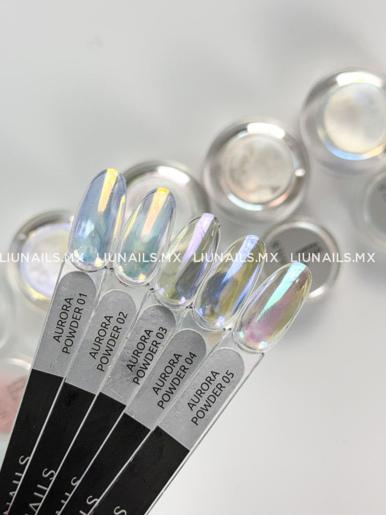 Pigmento Aurora 01 LIUNAILS Decoraciones