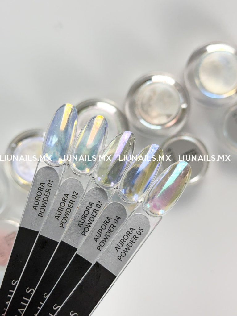 Pigmento Aurora 01 LIUNAILS Decoraciones