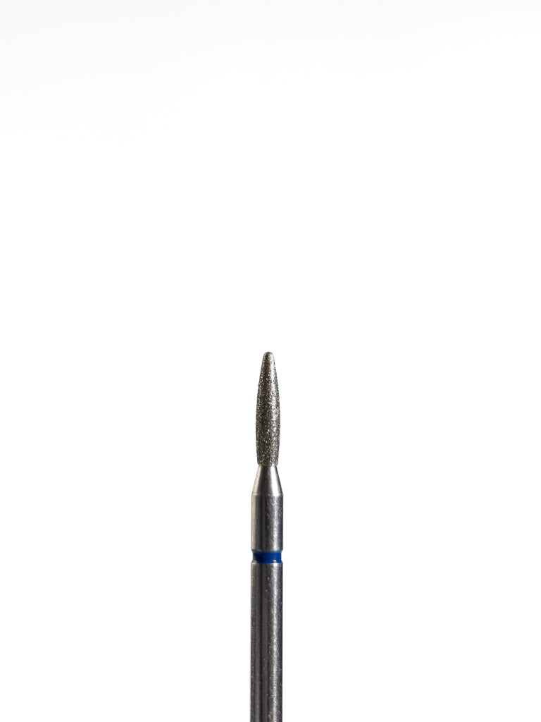 Punta ’flame’ de diamante azul diámetro 1.8 mm superficie de trabajo 8 mm LIUNAILS Puntas