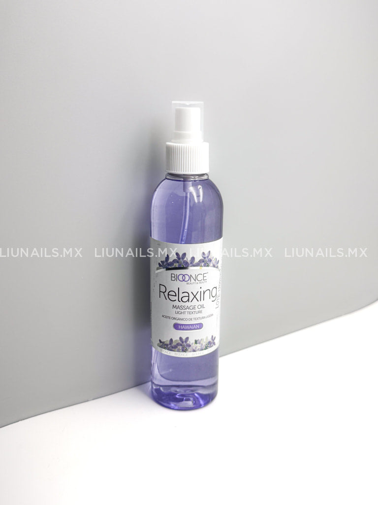 Relaxing Massage Oil Hawaian 8 oz BIOONCE Aceite cutícula