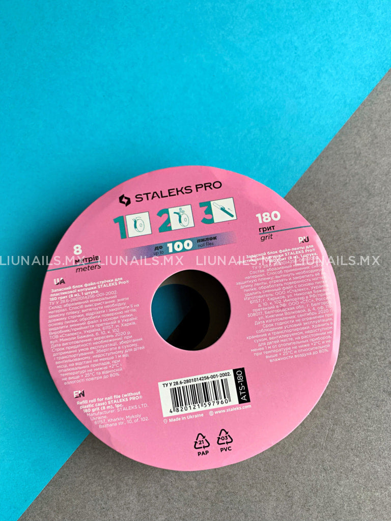 Repuesto De Rollo Lima Para Dona Staleks Pro Expert Grosor 180 (8M) Repuestos Donas Limas