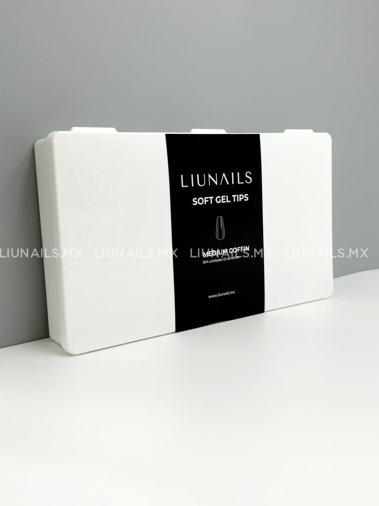 Soft Gel Tips Medium Coffin Liunails Moldes