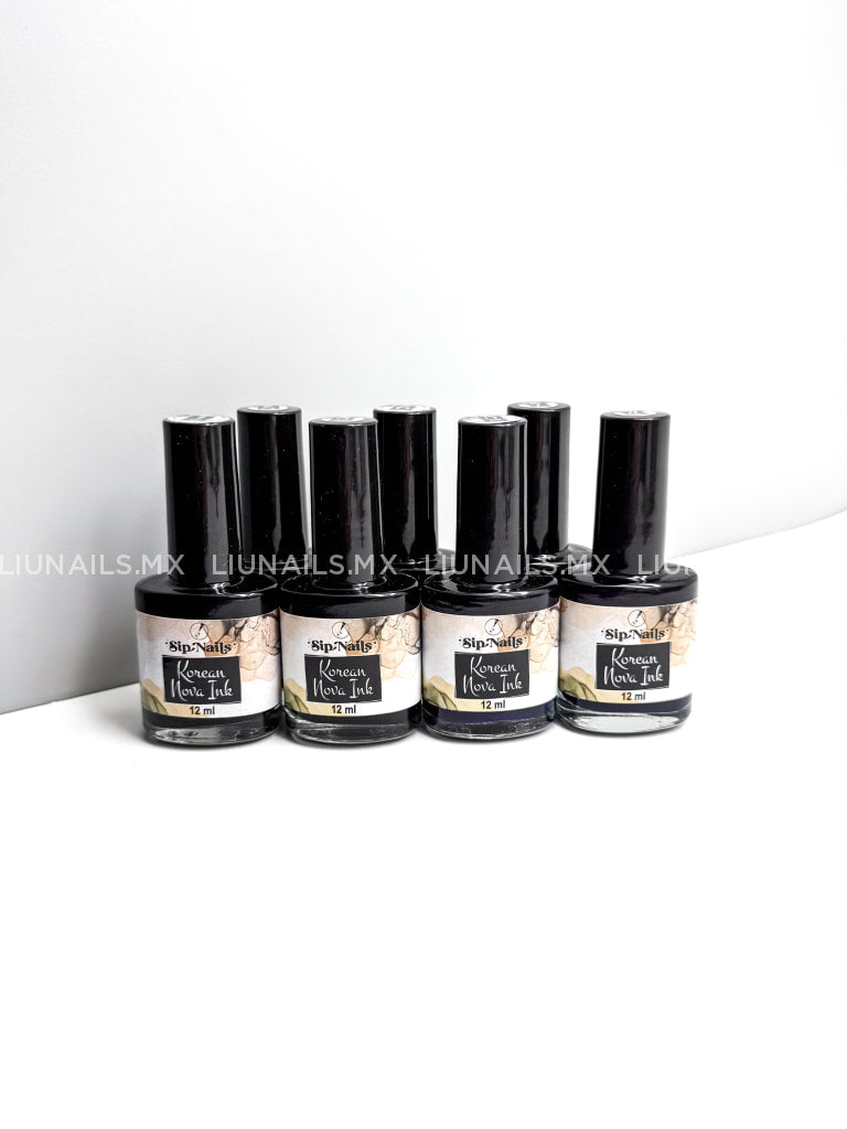 Tintas Korean Nova Ink 7 piezas SIPNAILS Decoraciones