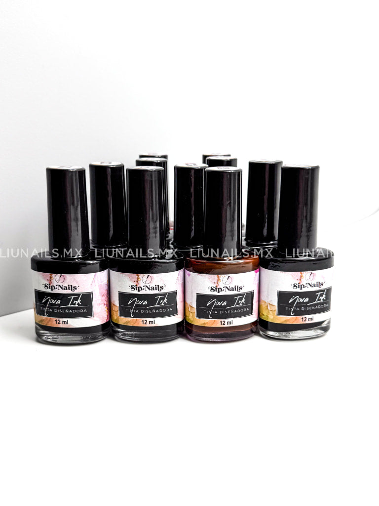 Tintas Nova Ink 11 piezas SIPNAILS Decoraciones
