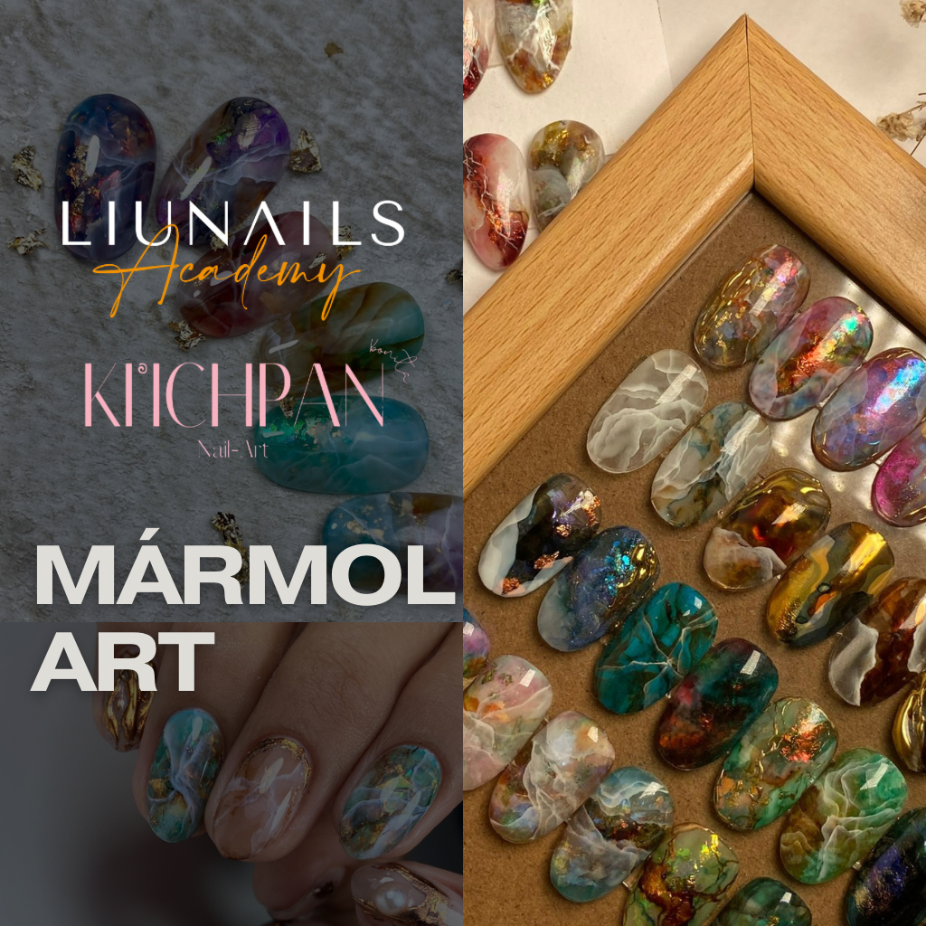 Curso presencial Mármol Art con KIICHPANNAILS 13 y 14 SEP LIUNAILS ACADEMY