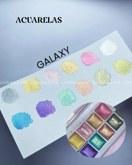 Acuarelas Galaxy Sip Nails
