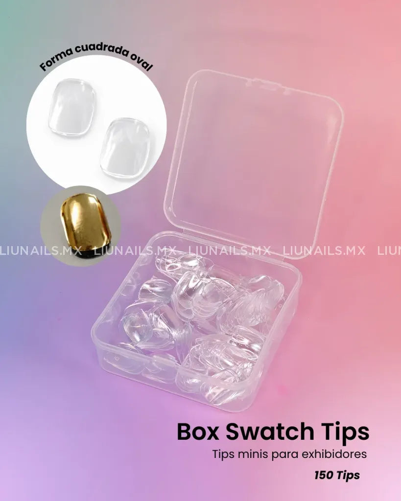 Box Swatch Tips Square SIPNAILS - Moldes