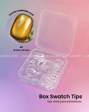 Box Swatch Tips Square SIPNAILS - Moldes