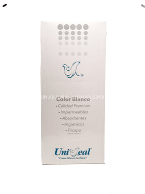 Campos para manicura blanco 125 piezas UNISEAL Desechables
