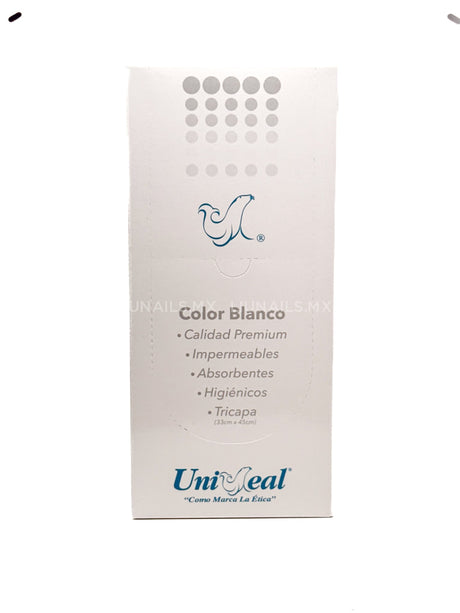 Campos para manicura blanco 125 piezas UNISEAL Desechables