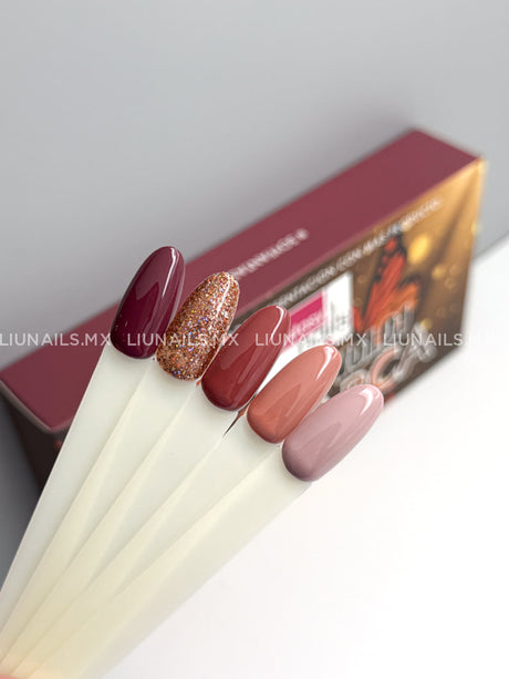 Colección - 6 Colores ’Monarca 01” FANTASY NAILS Colores