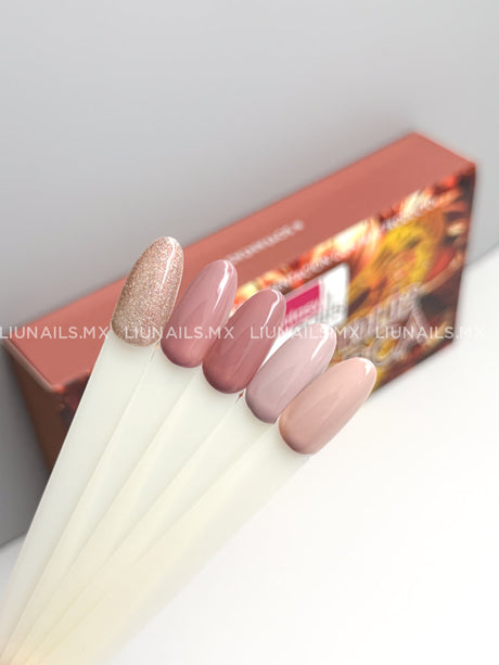 Colección - 5 Colores ’Monarca 01” FANTASY NAILS Colores