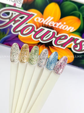 Colección - 6 Colores ’Flowers” FANTASY NAILS Colores