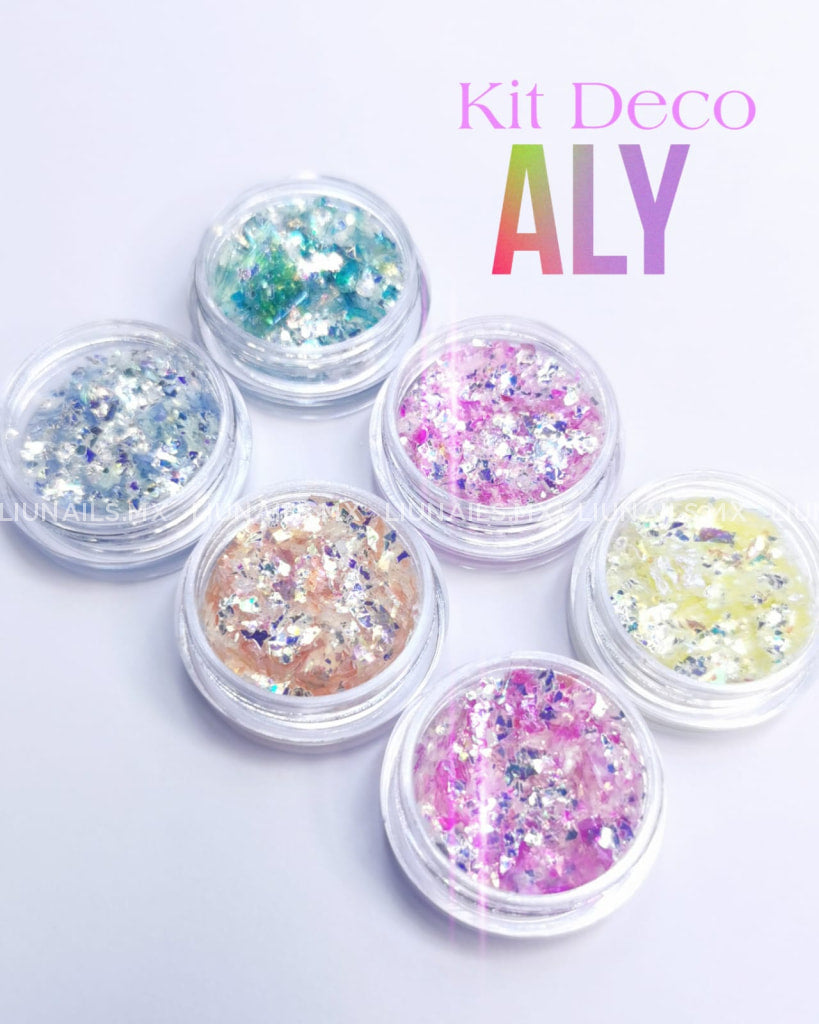 Colección Flake Aly Sip Nails Decoraciones