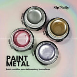 Colección Gel Paint Metal Sip Nails