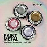 Colección Gel Paint Metal Sip Nails