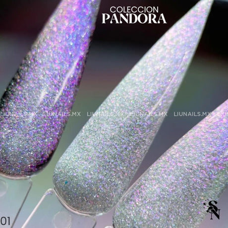 Colección Glitter Fino Pandora Sip Nails Decoraciones