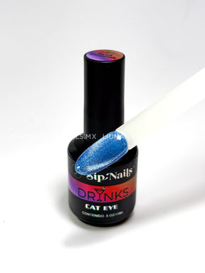 Color Cat Eye Drinks Blue Chicano SIPNAILS Colores