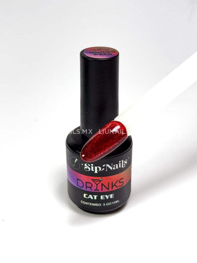 Color Cat Eye Drinks Mundo Rojo SIPNAILS Colores