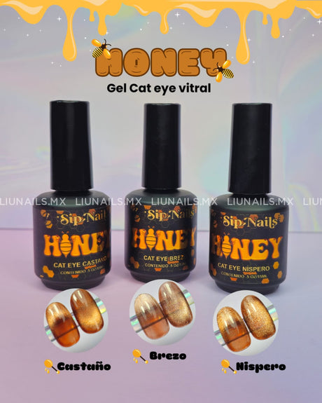 Color Cat Eye Honey Castaño Sipnails Colores