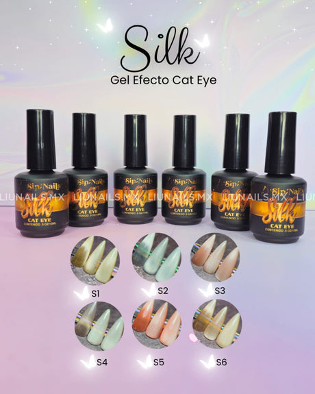 Color Cat Eye Silk 2 Sipnails Colores