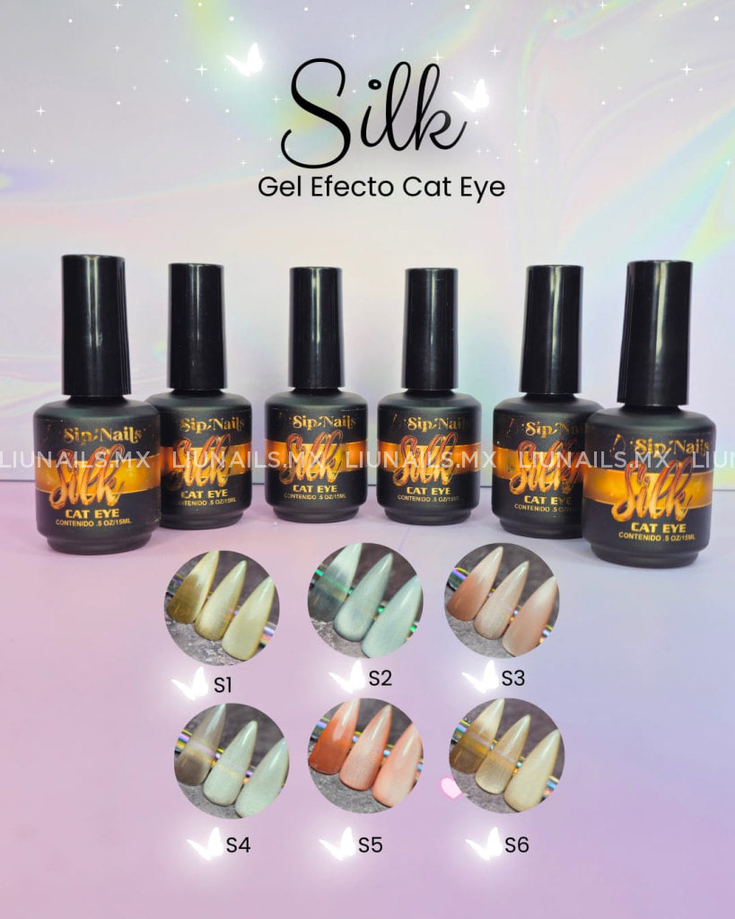 Color Cat Eye Silk 6 Sipnails Colores