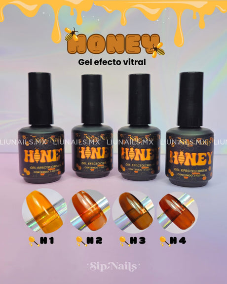 Color Efecto Cristal Honey 4 Sipnails Colores
